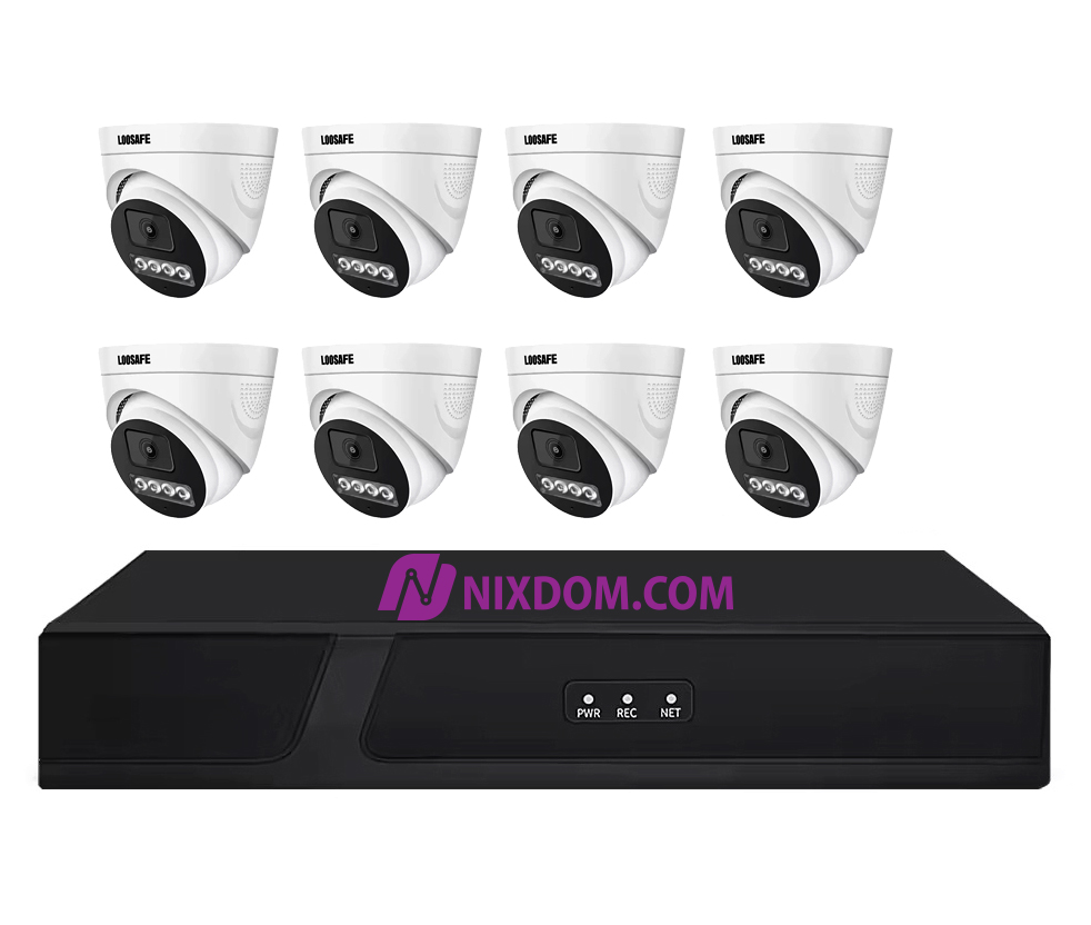 POE System Surveillance CCTV 8MP 8CH