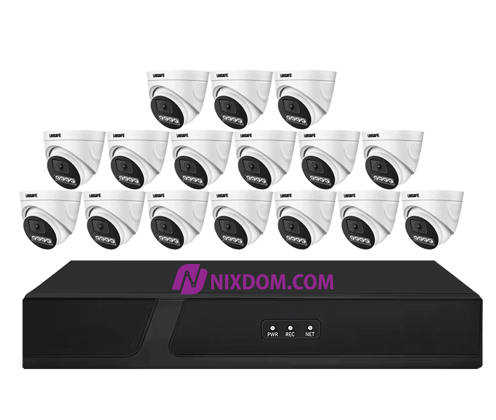 POE System Surveillance CCTV 5MP 16CH