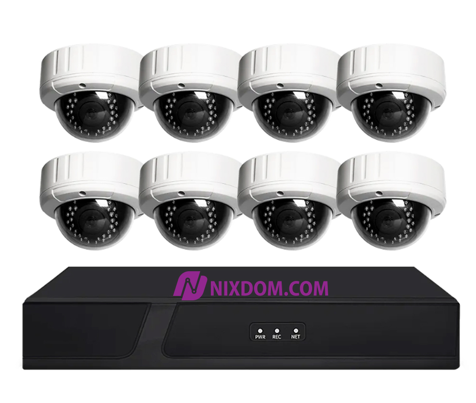 POE System Surveillance CCTV 5MP 8CH