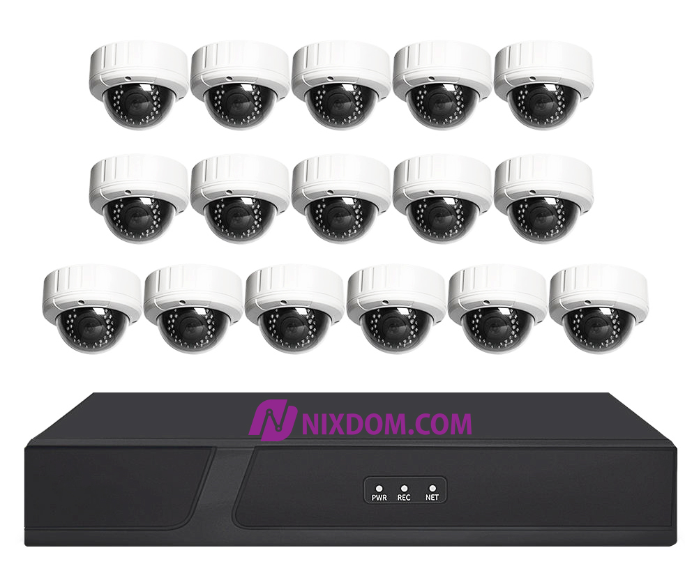 POE System Surveillance CCTV 5MP 16CH