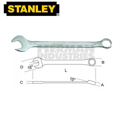 STANLEY Wrench Combination Slimline 38 mm